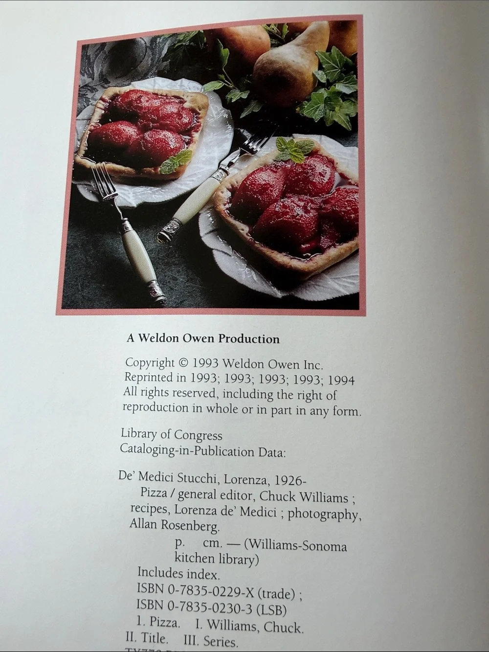 3 Vintage Williams Sonoma Kitchen Library Cookbooks - Pasta Pizza Mediterranean